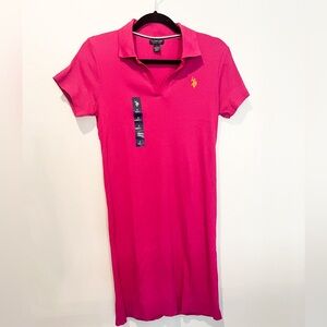 U.S. Polo Assn Pink Polo Dress